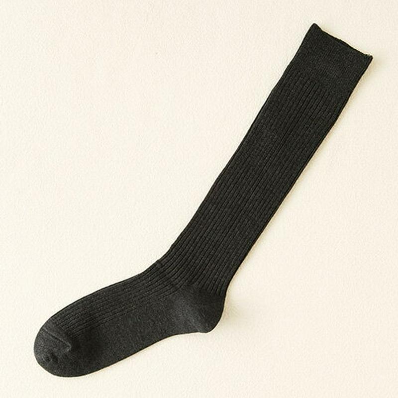 【あす楽】【Tabio MEN】 メンズNEWパワーフィットロングホーズ チャコールモク / 靴下屋 靴下 タビオ Tabio くつ下 ハイソックス メンズ 日本製 ¬¬