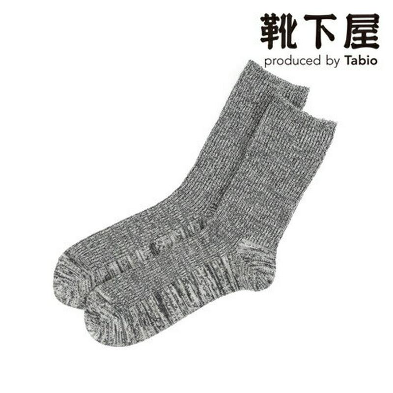 【あす楽】【Tabio MEN】 メンズ ◆消臭◆1×1リブソックス / 靴下屋 靴下 タビオ Tabio くつ下 クルー 消臭