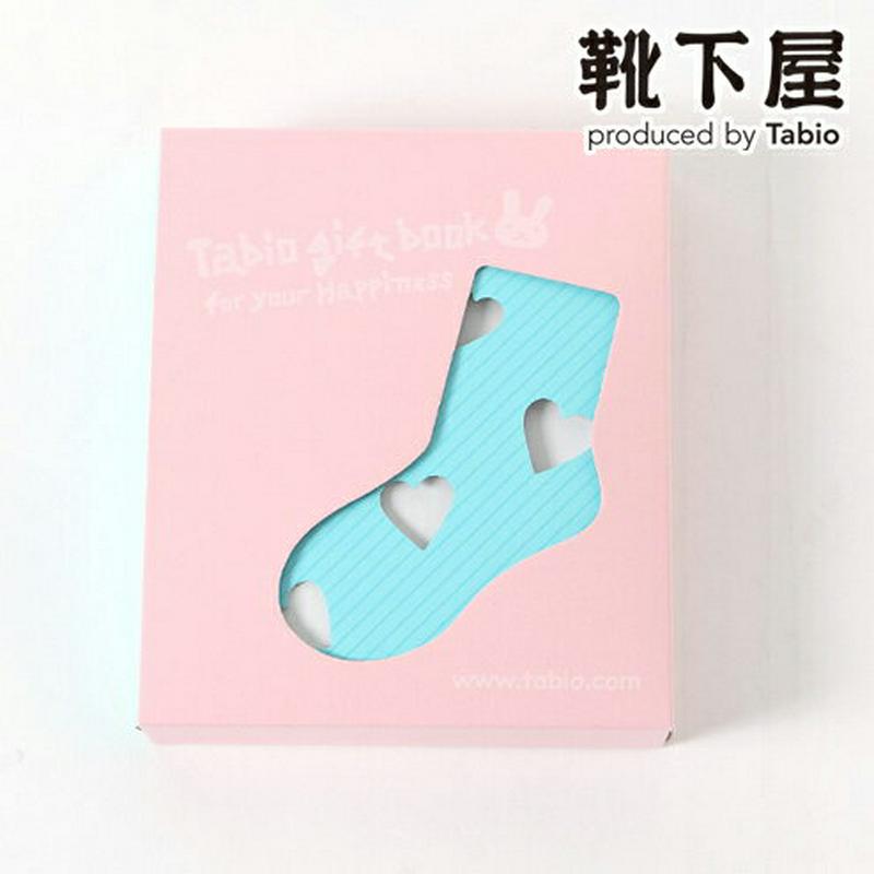 【あす楽】【靴下屋】キッズ GiftBook ラッピングBOX 女の子用 / Tabio ソックス 靴下 ギフト ラッピング 包装 プレゼント 出産祝い