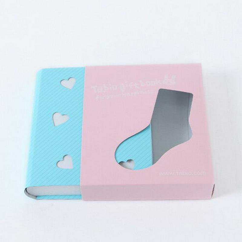 【あす楽】【靴下屋】キッズ GiftBook ラッピングBOX 女の子用 / Tabio ソックス 靴下 ギフト ラッピング 包装 プレゼント 出産祝い