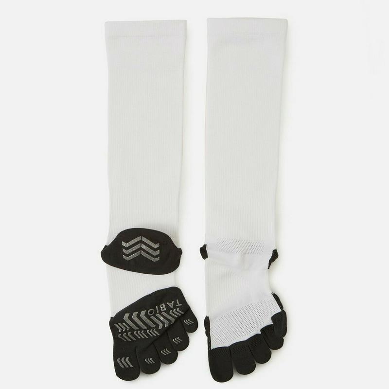 【あす楽】【TABIO SPORTS】 コンプレッション 五本指 ハイソックス 25〜27cm オフホワイト / 靴下屋 靴下 タビオ タビオスポーツ Tabio くつ下 メンズ 日本製 ¬¬