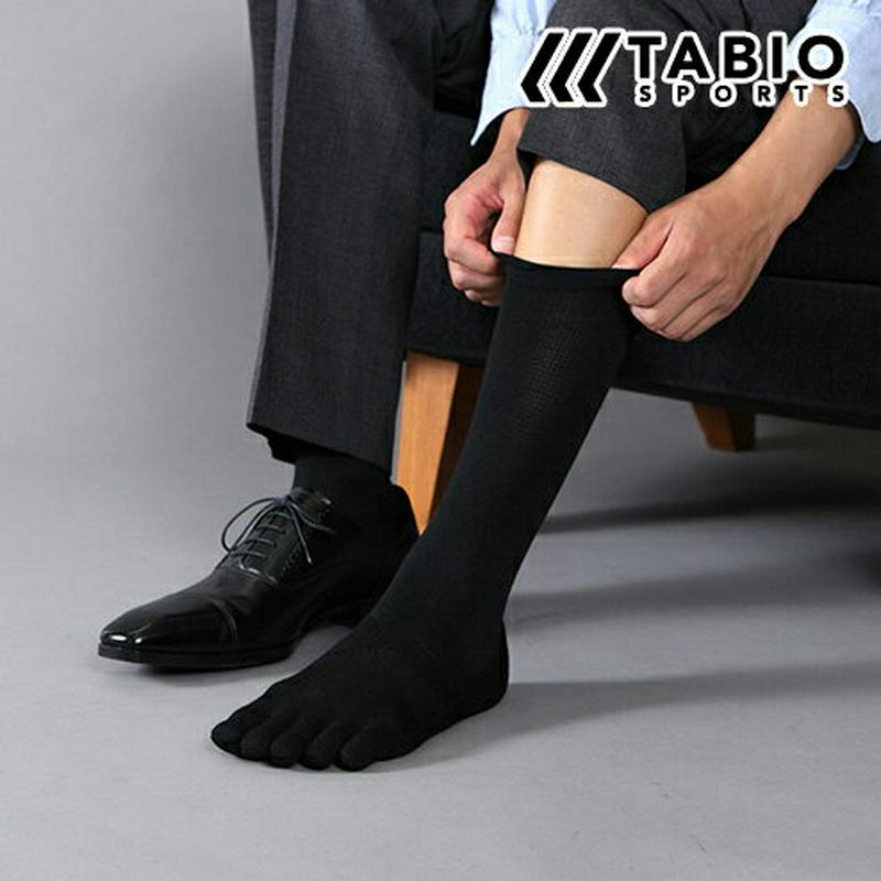 【全品送料無料～6/26 09:59迄】【あす楽】【公式 TABIO SPORTS】 for ビジネス 五本指ソックス 27～29cm / 靴下屋 靴下 タビオ タビオスポーツ Tabio くつ下 メンズ ソックス L 大きいサイズ 消臭 吸水 速乾 デオドラント ビジネスソックス 5本指 黒 日本製