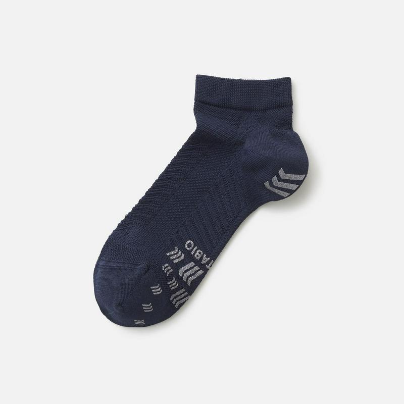 【あす楽】【TABIO SPORTS】 レーシングラン 23〜25cm コン 紺 ネイビー / 靴下屋 靴下 タビオ タビオスポーツ Tabio くつ下 ショート レディース 日本製 ¬¬