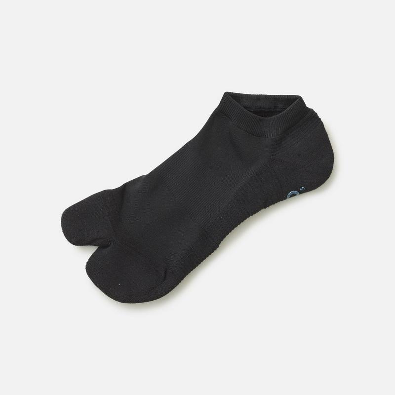 【あす楽】【TABIO SPORTS】 ムジ足袋パイルスニーカー用ソックス クロ 黒 ブラック / 靴下屋 靴下 タビオ くつ下