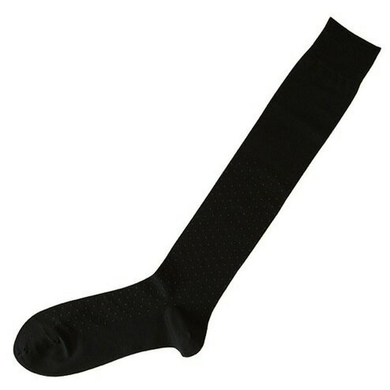 【あす楽】【Tabio MEN】 メンズピンドット柄ビジネスロングホーズ コン 紺 ネイビー / 靴下屋 靴下 タビオ Tabio くつ下 メンズ 日本製 ¬¬