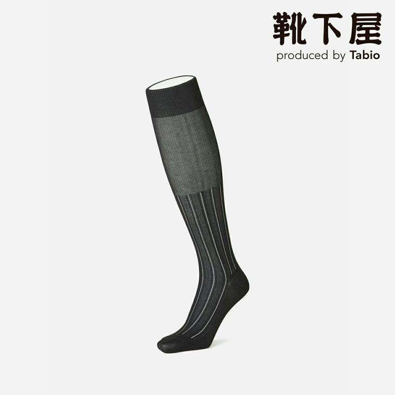 【あす楽】【Tabio MEN】 メンズ リンクスボス 礼式用 ストライプ柄 ロングホーズ 25～26cm / 靴下屋 靴下 タビオ Tabio くつ下 ハイソックス フォーマル ビジネス 紳士 日本製