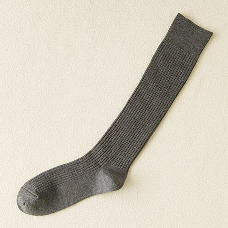 【あす楽】【Tabio MEN】 メンズNEWパワーフィットロングホーズ グレーモク / 靴下屋 靴下 タビオ Tabio くつ下 ハイソックス メンズ 日本製 父の日 ¬¬