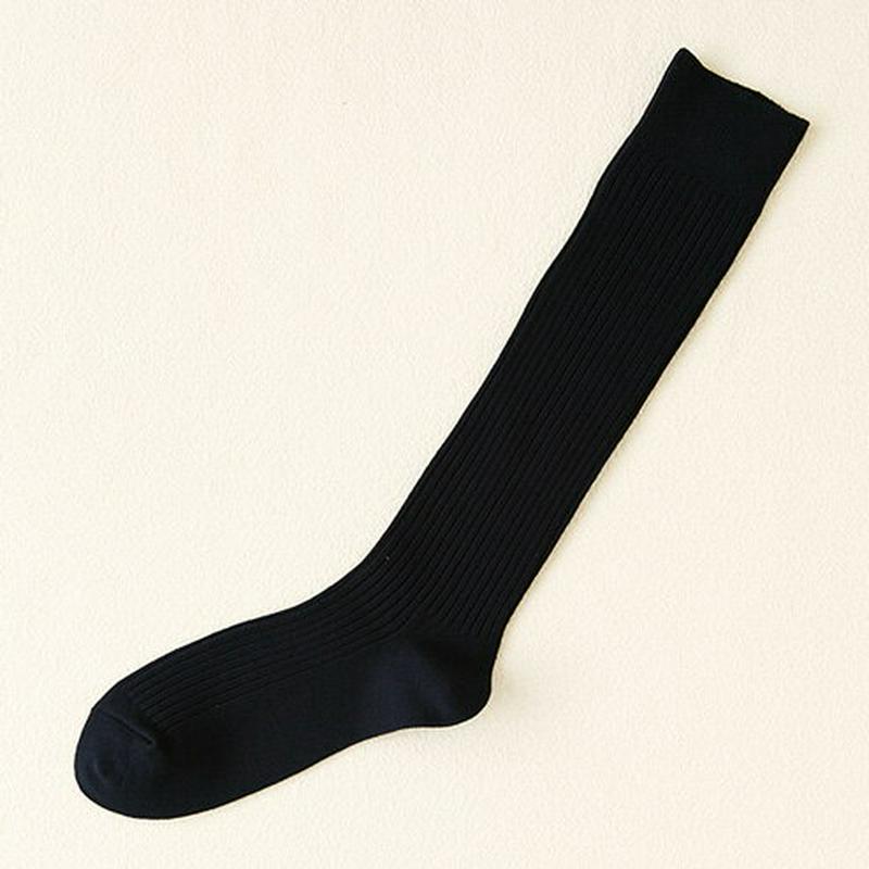 【あす楽】【Tabio MEN】 メンズNEWパワーフィットロングホーズ ネイビー 紺 / 靴下屋 靴下 タビオ Tabio くつ下 ハイソックス メンズ 日本製 ¬¬