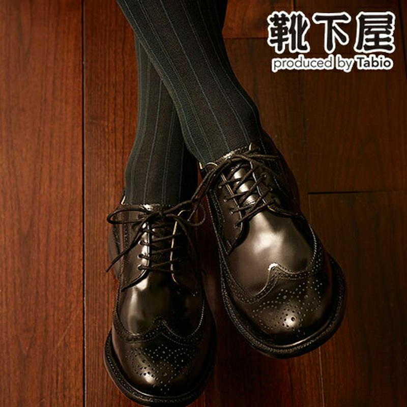 【あす楽】【Tabio MEN】 メンズチョークストライプビジネスソックス / 靴下屋 靴下 タビオ Tabio くつ下 メンズ ビジネス 日本製 ビジネスソックス 父の日 2206mka