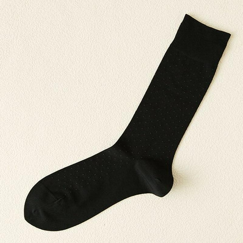 【全品送料無料★〜5/27 09:59迄】【あす楽】【Tabio MEN】 メンズピンドットビジネスソックス23〜25cm チャコールグレー グレー 灰色 / 靴下屋 靴下 タビオ Tabio くつ下 メンズ 日本製 ¬¬