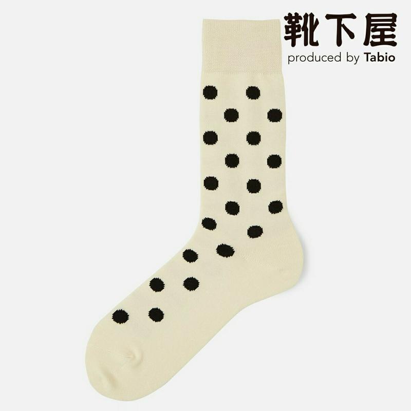 【全品送料無料★〜12/26 23:59迄】【あす楽】【Tabio MEN】 メンズ コインドット柄 ソックス / 靴下屋 靴下 タビオ くつ下 クルー メンズ 日本製 2012ka