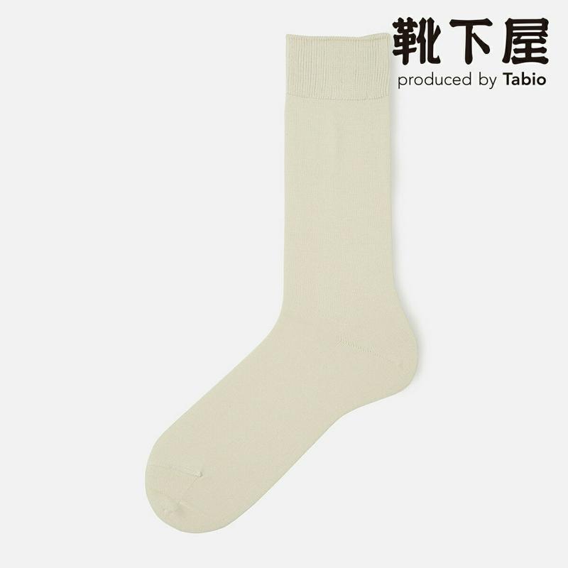 【あす楽】【Tabio MEN】 メンズ シルク ムジ ソックス / 靴下屋 靴下 タビオ くつ下 クルー メンズ 日本製 父の日 2206mka
