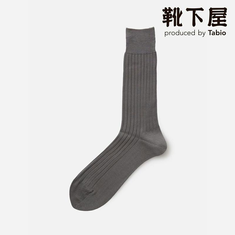 【あす楽】【Tabio MEN】 メンズ 綿100% リブソックス / 靴下屋 靴下 タビオ Tabio くつ下 クルー メンズ 日本製 父の日 2206mka