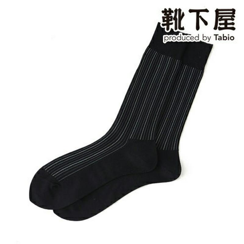【あす楽】【Tabio MEN】 メンズ リンクスボス 千筋 ストライプ ソックス / 靴下屋 靴下 タビオ くつ下 メンズ ビジネス 日本製 父の日 2206mka