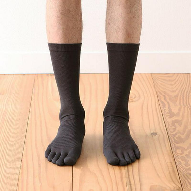 【あす楽】【Tabio MEN】 メンズ 消臭・速乾デオセル5本指ビジネスソックス / 靴下屋 靴下 タビオ Tabio くつ下
