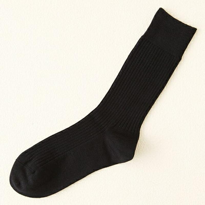 【あす楽】【Tabio MEN】 メンズさらりとした2×2リブソックス23〜25cm コン 紺 ネイビー / 靴下屋 靴下 タビオ Tabio くつ下 メンズ 日本製 夏 ¬