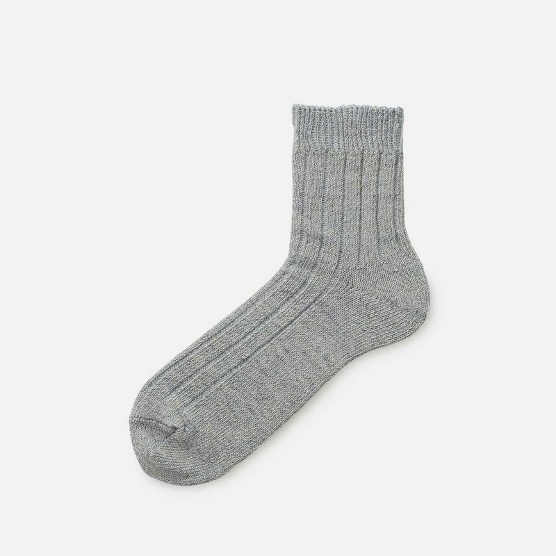 【あす楽】【Tabio MEN】 メンズ 麻×綿 リブ ショートソックス / 靴下屋 靴下 タビオ Tabio くつ下 ショート メンズ 日本製 父の日 2206mka