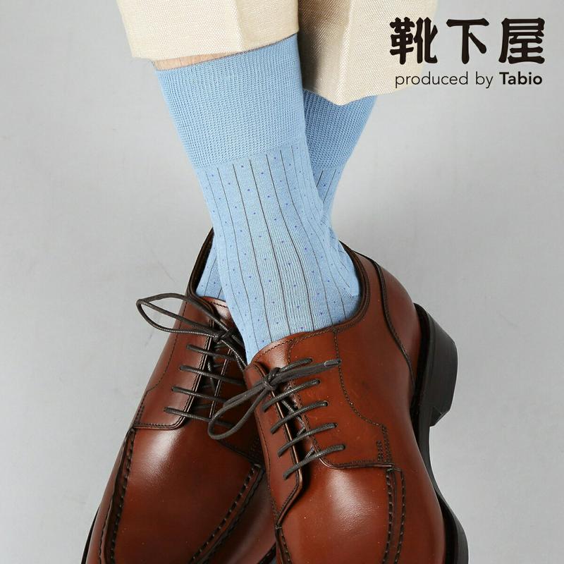 【あす楽】【Tabio MEN】 メンズ 強撚ストライプピンドットショートソックス / 靴下屋 靴下 タビオ くつ下 メンズ 日本製 父の日 ギフト