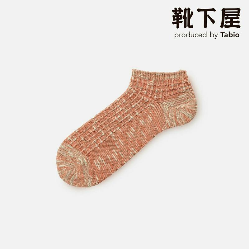 【あす楽】【Tabio MEN】 メンズ 綿麻 ワッフルスラブ スニーカー用ソックス / 靴下屋 靴下 タビオ Tabio くつ