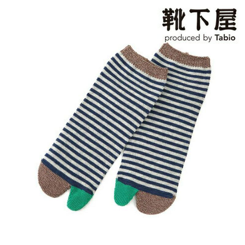 【あす楽】【Tabio MEN】 メンズ 足袋 指切替ボーダースニーカー用ソックス27〜29cm / 靴下屋 靴下 タビオ くつ