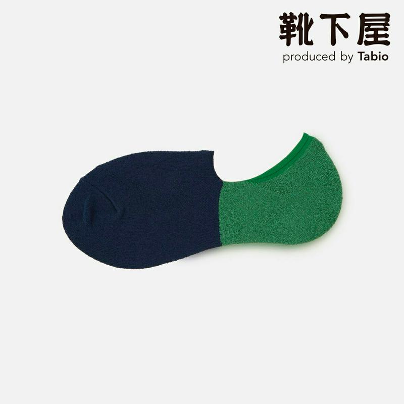 【全品送料無料★〜2/27 23:59迄】【あす楽】【Tabio MEN】 メンズ グットフット ブークレ バイカラー カバーソックス / 靴下屋 靴下 タビオ くつ下 カバー フットカバー メンズ 日本製
