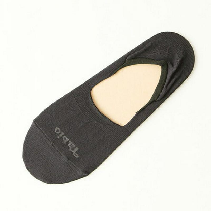 【あす楽】【Tabio MEN】 メンズ消臭・速乾フロントTabioカバーソックス23〜25cm チャコール グレー ダークグレ