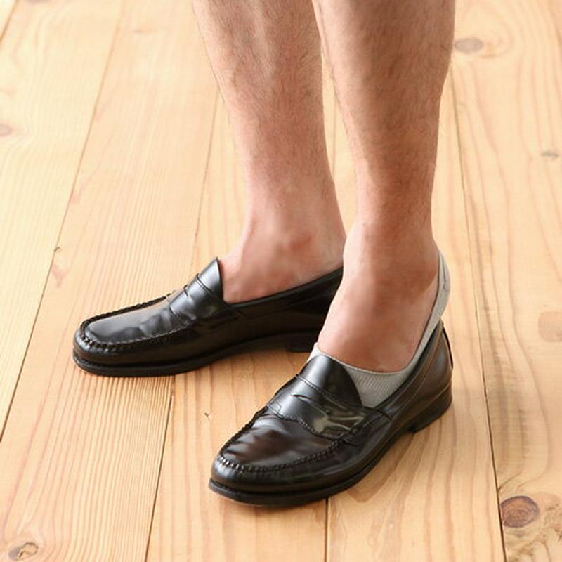 【あす楽】【Tabio MEN】 メンズ消臭・速乾フロントTabioカバーソックス23〜25cm チャコール グレー ダークグレ