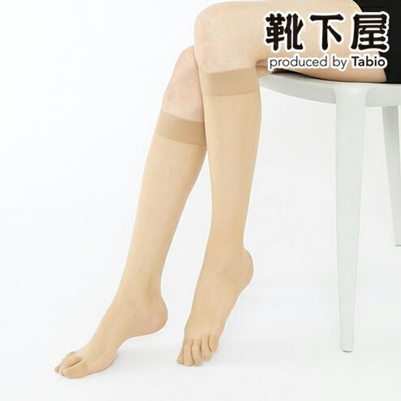 【あす楽】【TABIO LEG LABO】 着圧5本指ハイソックスストッキング / 靴下屋 靴下 タビオ Tabio くつ下 レディース 日本製