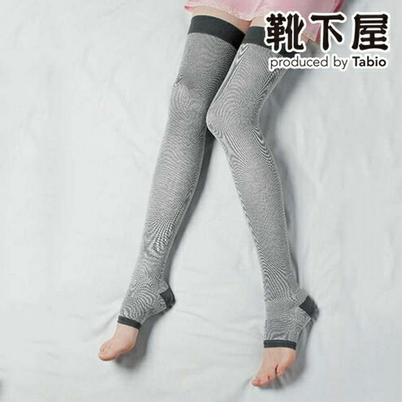 【あす楽】【TABIO LEG LABO】 シルクおやすみサイハイソックス / 靴下屋 靴下 タビオ Tabio くつ下 着圧 レディース 日本製