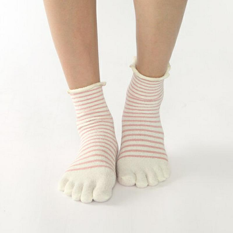 【あす楽】【TABIO LEG LABO】 くるくるうるおいピンボーダー五本指ソックス / 靴下屋 靴下 タビオ くつ下 5本指ソックス 五本指靴下 5本指靴下 レーヨン ソフト レディース 日本製 2106ka