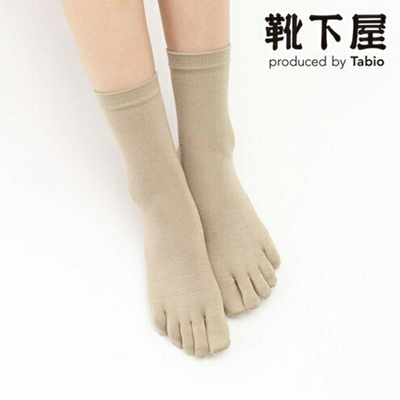 【あす楽】【TABIO LEG LABO】 しっとり絹の5本指ソックス22〜24cm【気持ちいいシルクの靴下】 / 靴下屋 靴下 タビオ くつ下 5本指 五本指 5本指靴下 五本指靴下 クルー シルク 絹 カテキン 消臭 レディース 日本製