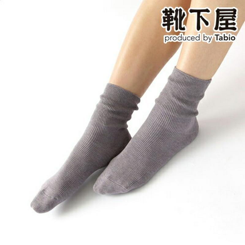 【あす楽】【TABIO LEG LABO】 広陵綿1×1リブソックス / 靴下屋 靴下 タビオ Tabio くつ下 クルー レデ
