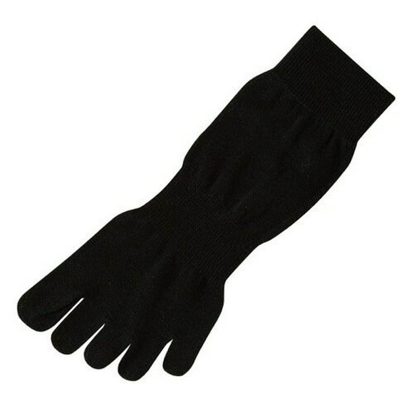 【あす楽】【TABIO LEG LABO】 綿100％ゴム長五本指ショートソックス 23.0〜24.0cm クロ 黒 ブラック / 靴下屋 靴下 タビオ Tabio くつ下 レディース 日本製 ¬¬