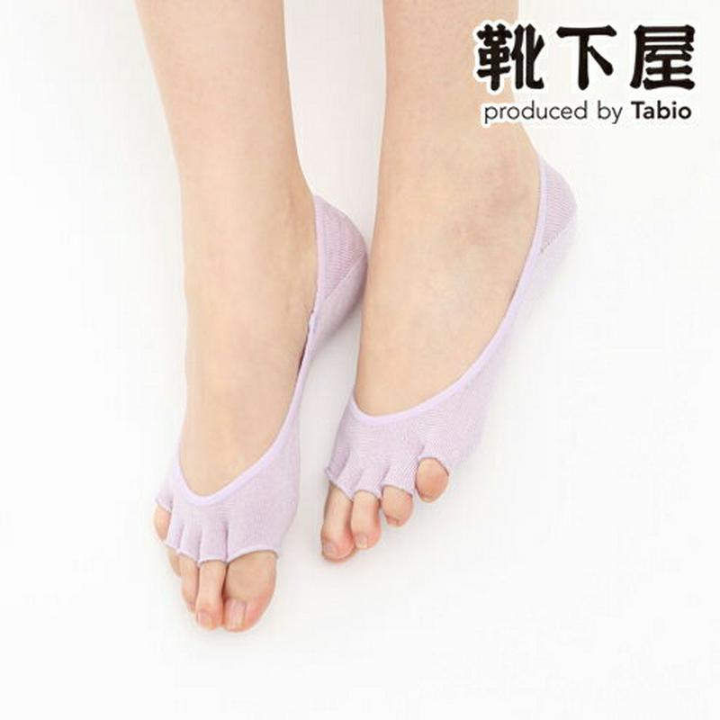 【あす楽】【TABIO LEG LABO】 しっとり絹のつま先なし5本指カバーソックス22〜24cm【気持ちいいシルクの靴下】 