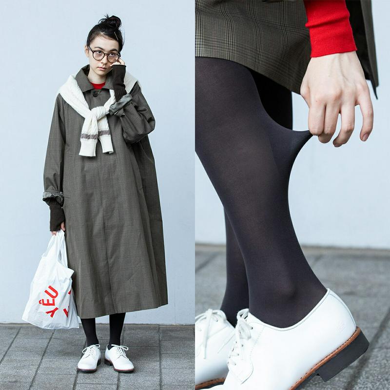 【あす楽】【Tabio】K.K closet掲載商品 ◆なめらか◆ 美脚 40デニールタイツ アンティークローズ / 靴下屋 靴下 タビオ くつ下 レディース タイツ カラータイツ ストッキング デニール 菊池京子 日本製 ¬
