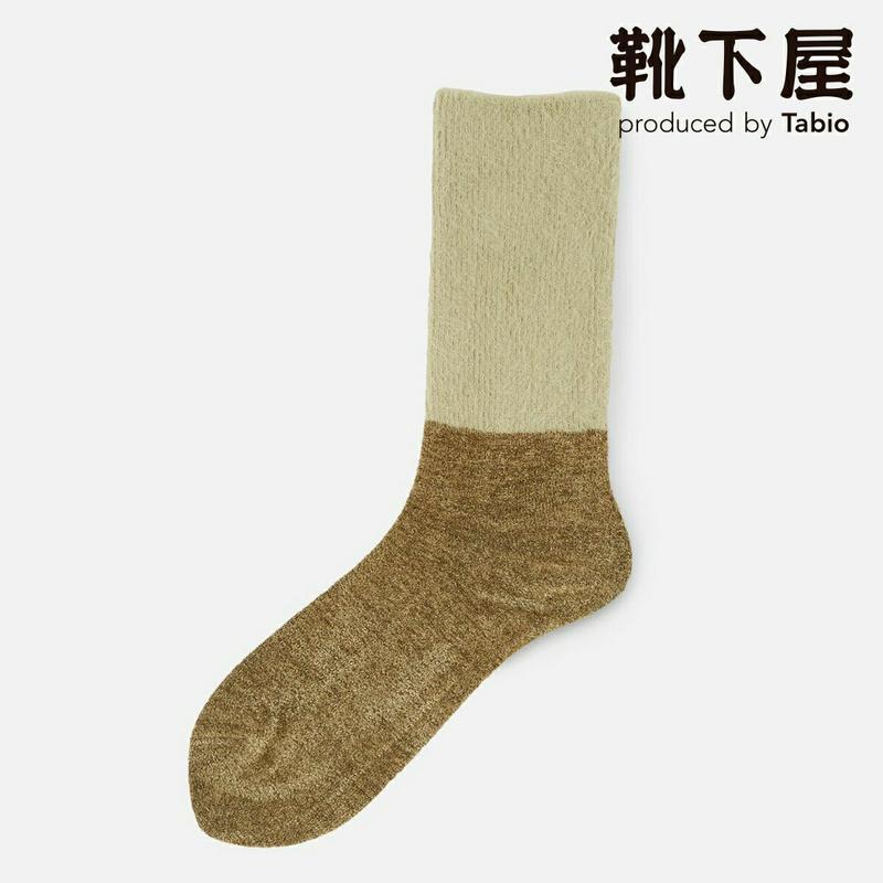 【あす楽】【Tabio】 モール 切り替え ルーズソックス / 靴下屋 靴下 タビオ くつ下 クルー レディース 日本製