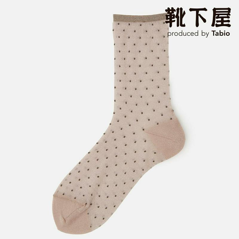 【全品送料無料★〜6/11 23:59迄】【あす楽】【Tabio】 ジョーゼット風 ドットソックス / 靴下屋 靴下 タビオ くつ下 クルー チュール シースルー レディース 日本製 2206ka