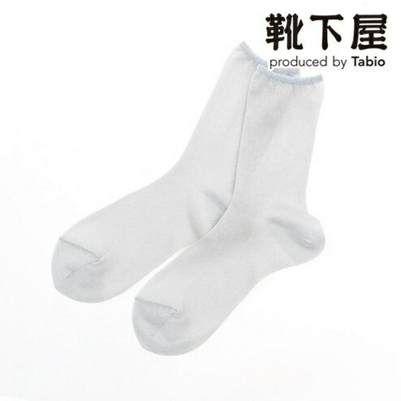 【全品送料無料～6/26 09:59迄】【あす楽】【公式 Tabio】 ジョーゼット風 ソックス / 靴下屋 靴下 タビオ くつ下 シアーソックス ショート シースルー シアー クリアー 透け チュール レディース 黒 日本製