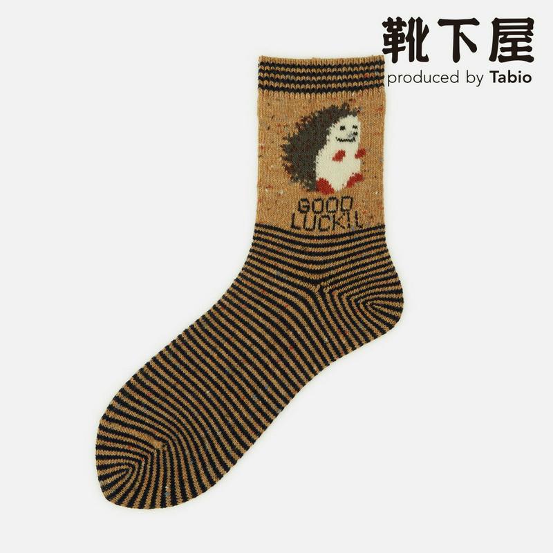 【あす楽】【Tabio】 ハリネズミ ロークルー / 靴下屋 靴下 タビオ くつ下 ショート レディース 日本製