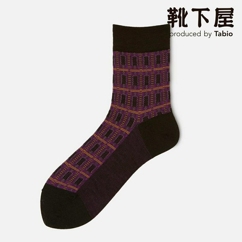 【あす楽】【Tabio】 チェック柄 ショートソックス / 靴下屋 靴下 タビオ くつ下 ショート レディース 日本製 1912