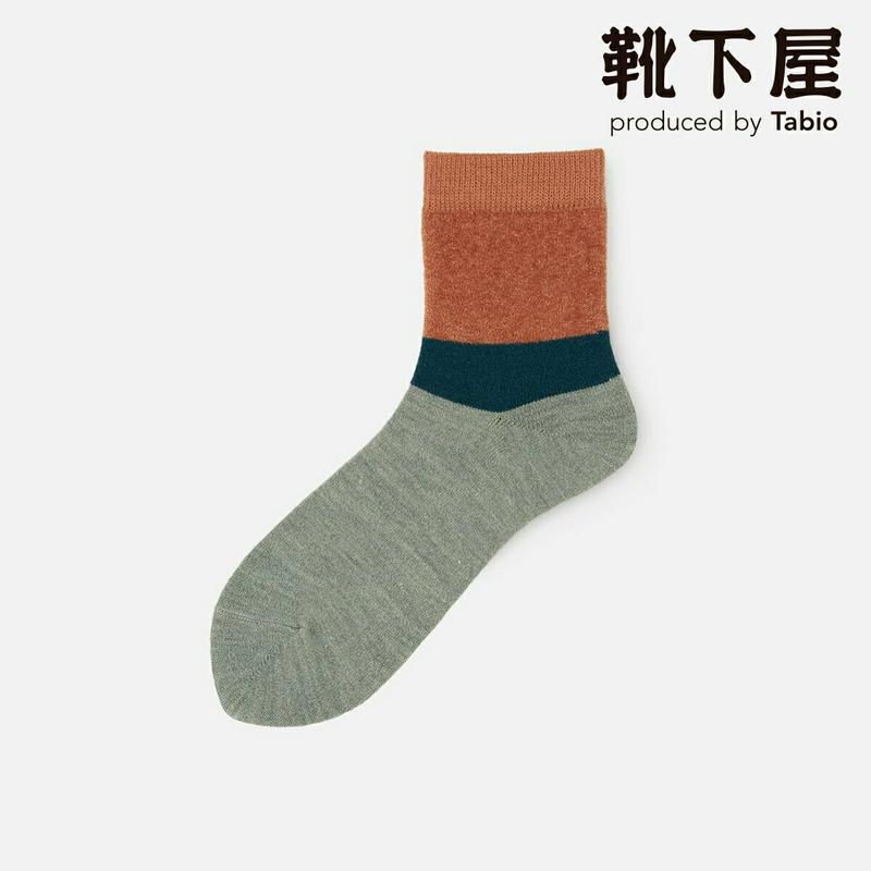 【あす楽】【Tabio】 モール ボーダー杢調 ショートソックス / 靴下屋 靴下 タビオ くつ下 ショート レディース 日本製