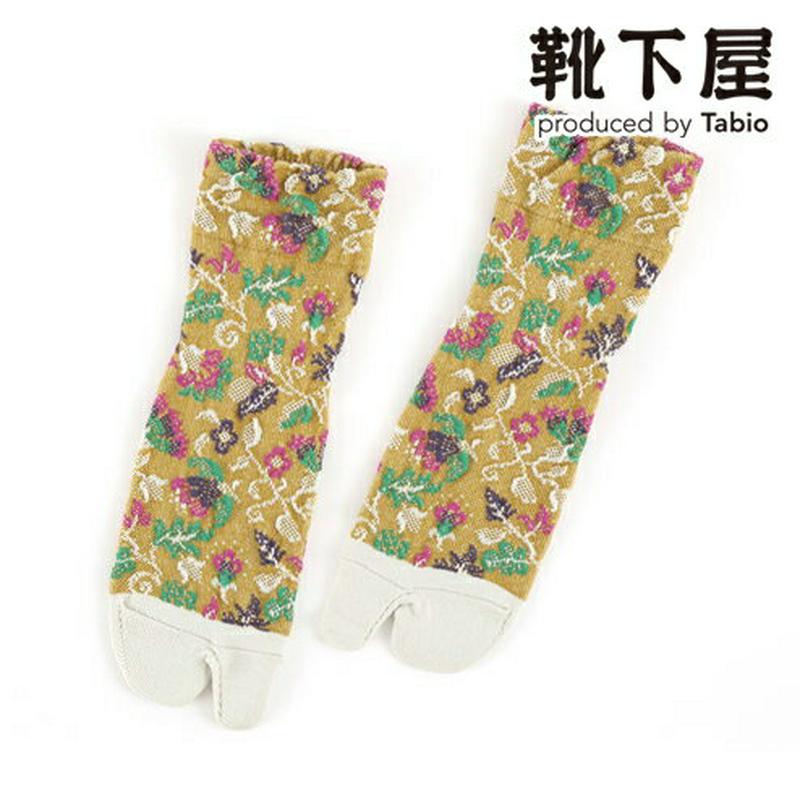 【あす楽】【Tabio】 足袋花柄ソックス / 靴下屋 靴下 タビオ くつ下 足袋 たび タビ 足袋靴下 ショート レディース 