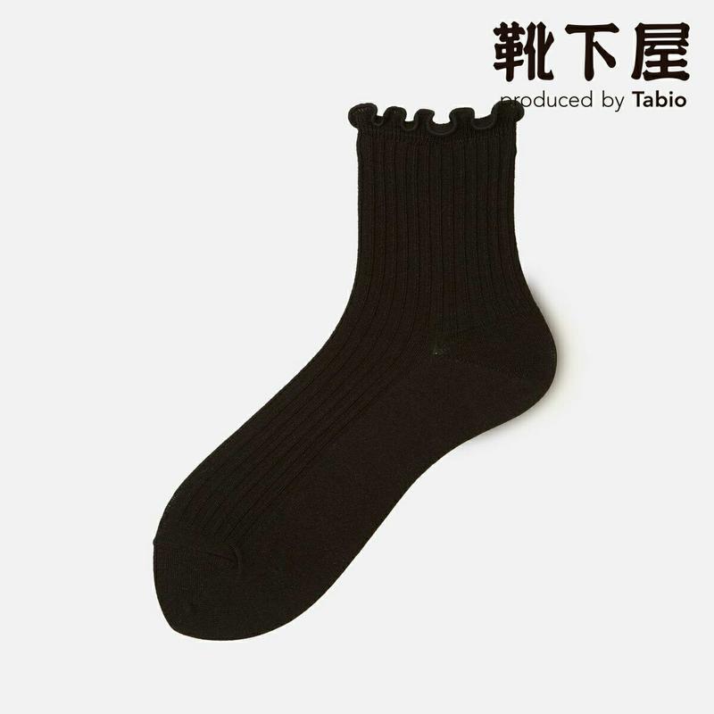 【あす楽】【Tabio】 トップメロウ 2×4 リブ ロークルー / 靴下屋 靴下 タビオ くつ下 クルー レディース 日本製