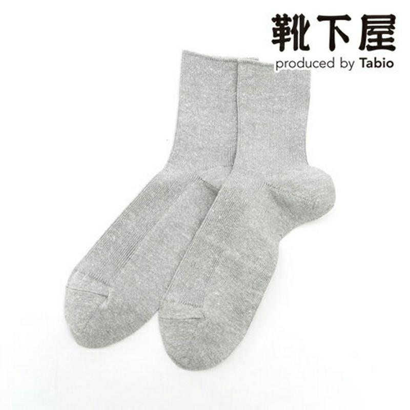 【あす楽】【Tabio】 リネン杢1×1リブソックス 24〜26cm / 靴下屋 靴下 タビオ くつ下 ショート レディース 大
