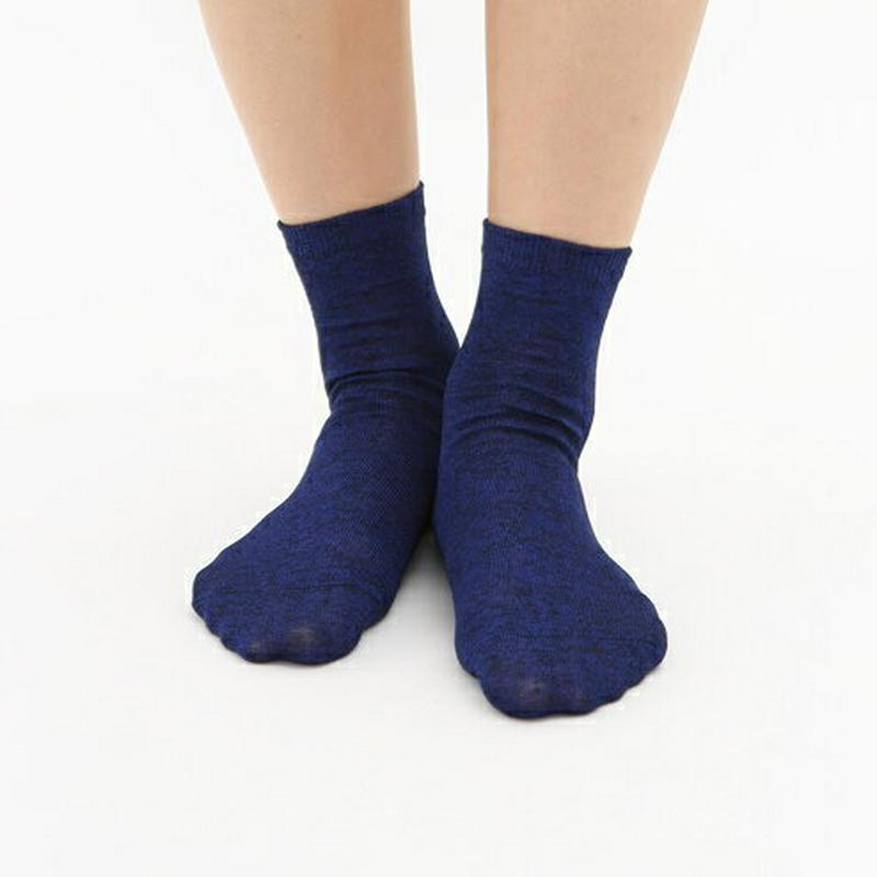 【あす楽】【Tabio】 リネン杢ベタソックス 24〜26cm / 靴下屋 靴下 タビオ くつ下 ショート レディース 大きいサ