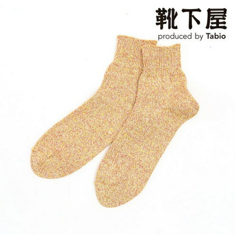 【あす楽】【Tabio】 リネンラメモクゴム長ベタショートソックス / 靴下屋 靴下 タビオ くつ下 ショート レディース 日本