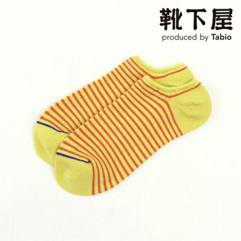【全品送料無料～6/26 09:59迄】【あす楽】【公式 Tabio】 ボーダースニーカー用ソックス / 靴下屋 靴下 タビオ くつ下 くるぶし レディース スニーカー丈 黒 日本製