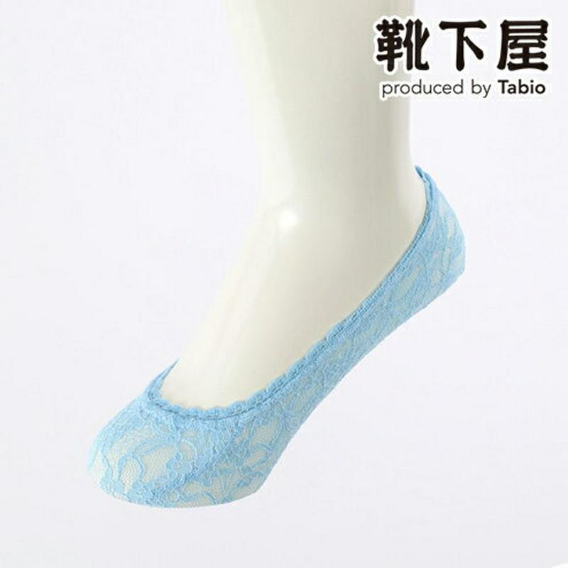 【全品送料無料～6/26 09:59迄】【あす楽】【公式 Tabio】 縫製 レース カバーソックス / 靴下屋 靴下 タビオ くつ下 カバー フットカバー 夏 レディース 黒 日本製
