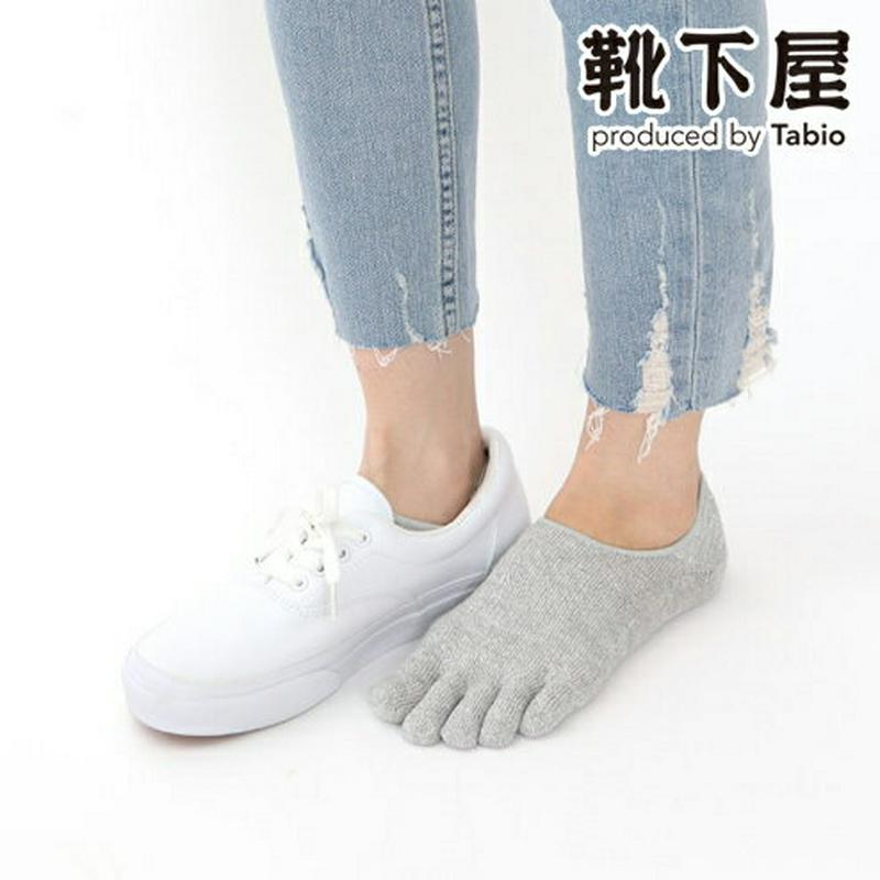 【あす楽】【Tabio】 麻混ラメ5本指深履きカバーソックス / 靴下屋 靴下 タビオ Tabio くつ下 レディース 五本指ソ