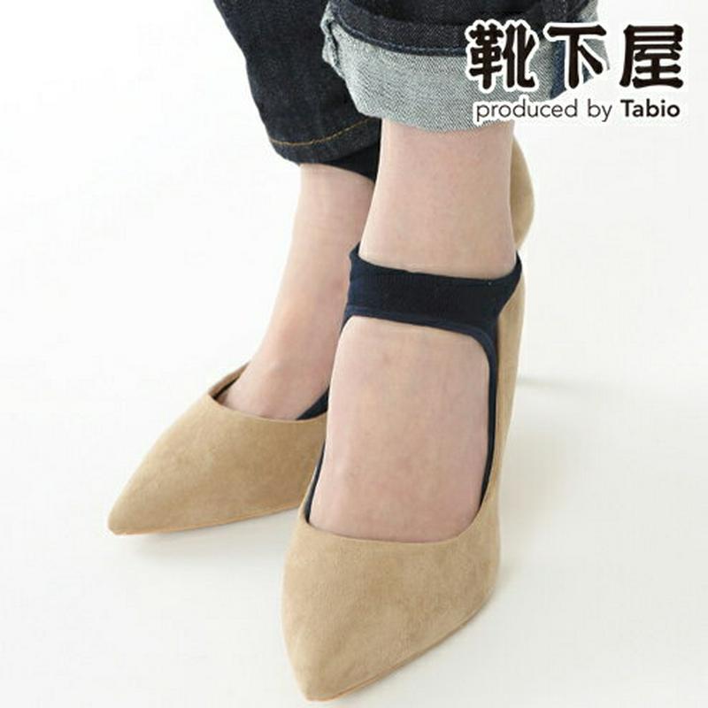 【全品送料無料★〜6/11 23:59迄】【あす楽】【Tabio】 綿バンドカバーソックス / 靴下屋 靴下 タビオ くつ下 レディース ストラップ 脱げない フットカバー 日本製